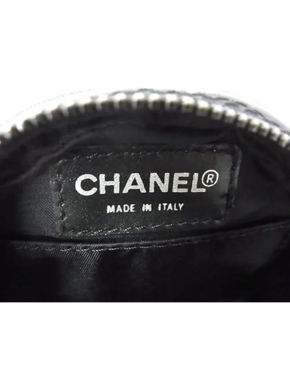 Chanel CC Logo New Travel Line Nylon Pouch Makeup Multi Case Black - Picture 4 of 5